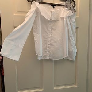 J. Crew white off the shoulder Cotton blouse